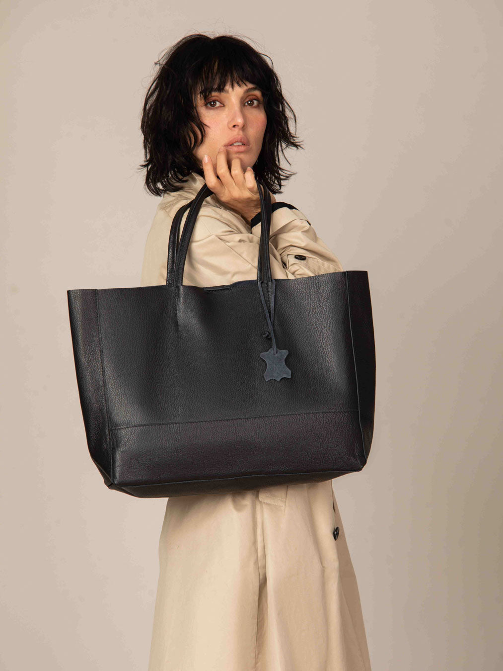 Classic 100% Leather Tote
