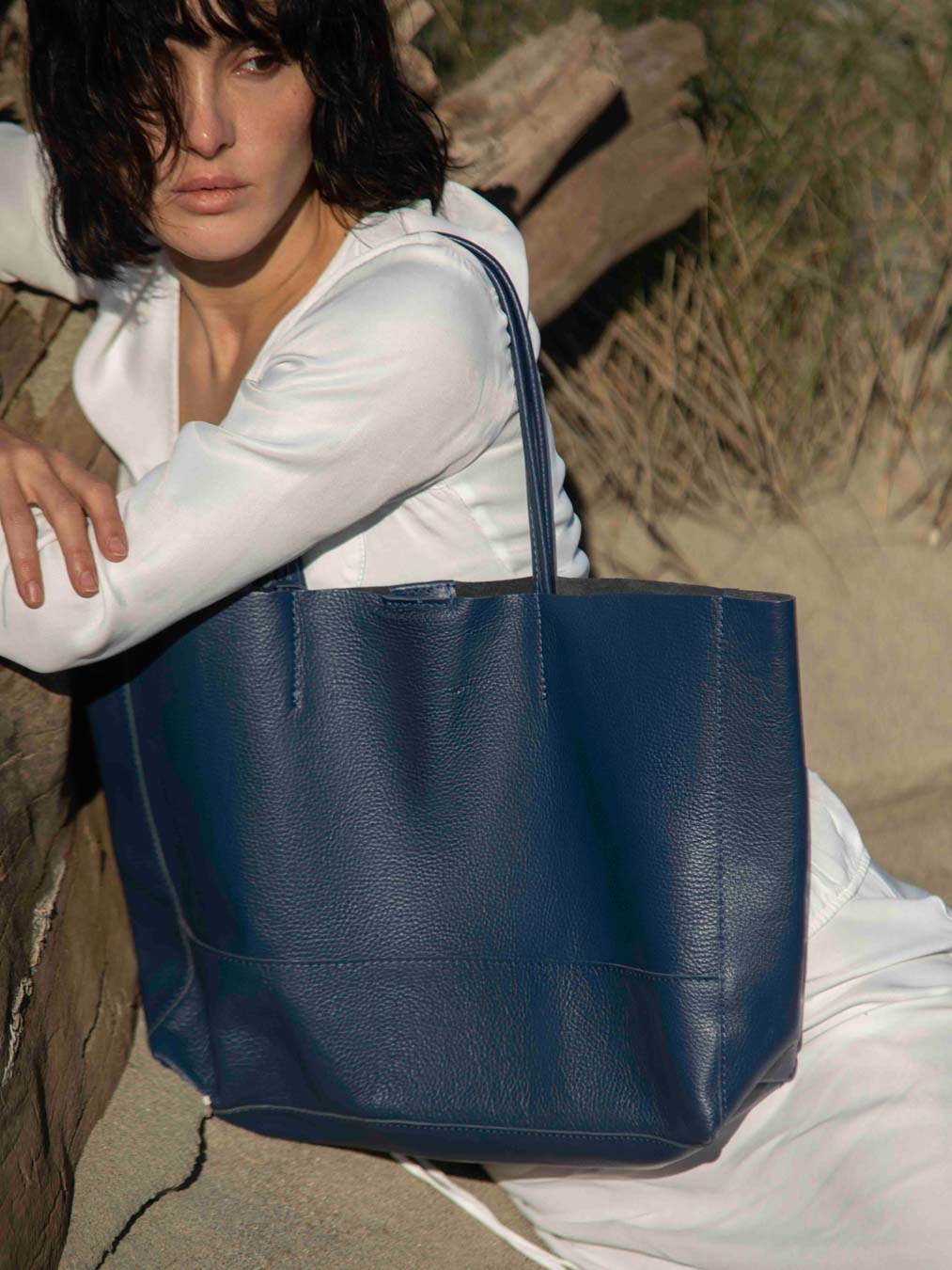 Classic 100% Leather Tote