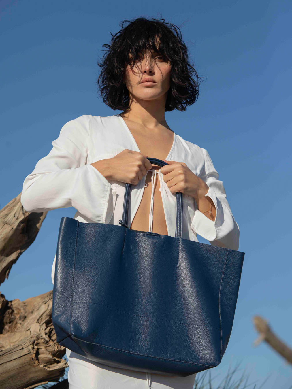 Classic 100% Leather Tote