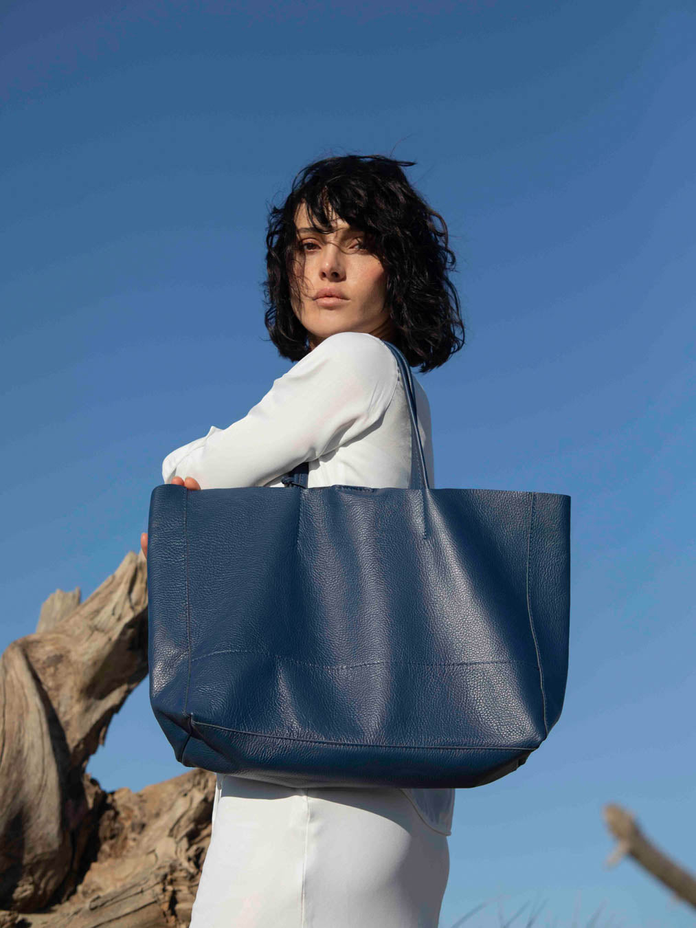 Classic 100% Leather Tote