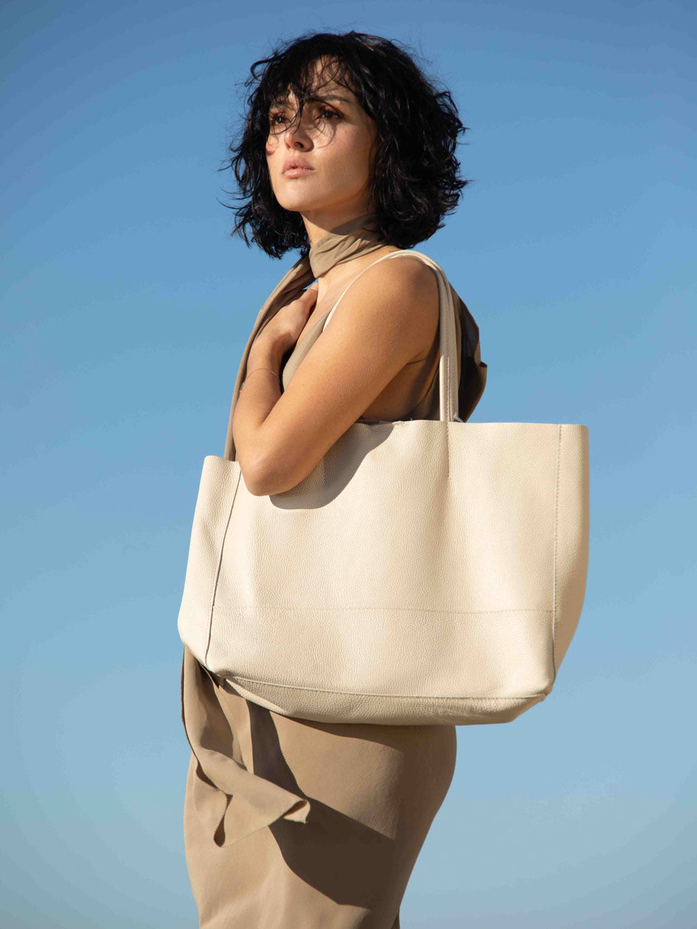 Classic 100% Leather Tote