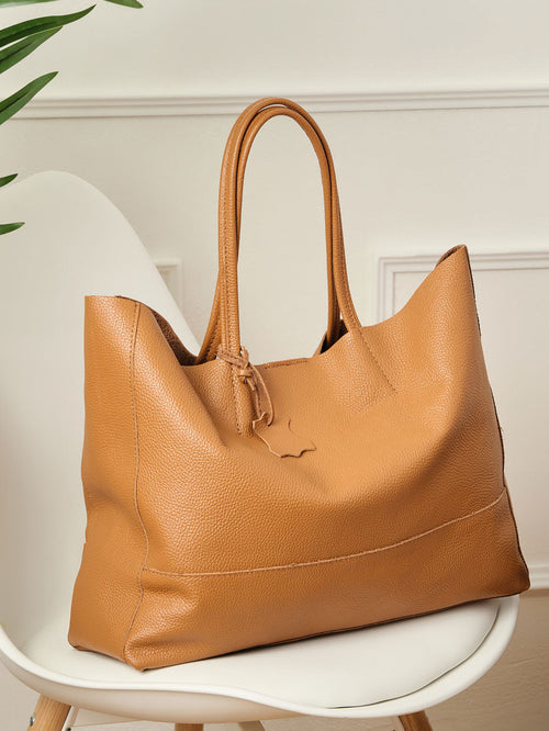 Classic 100% Leather Tote