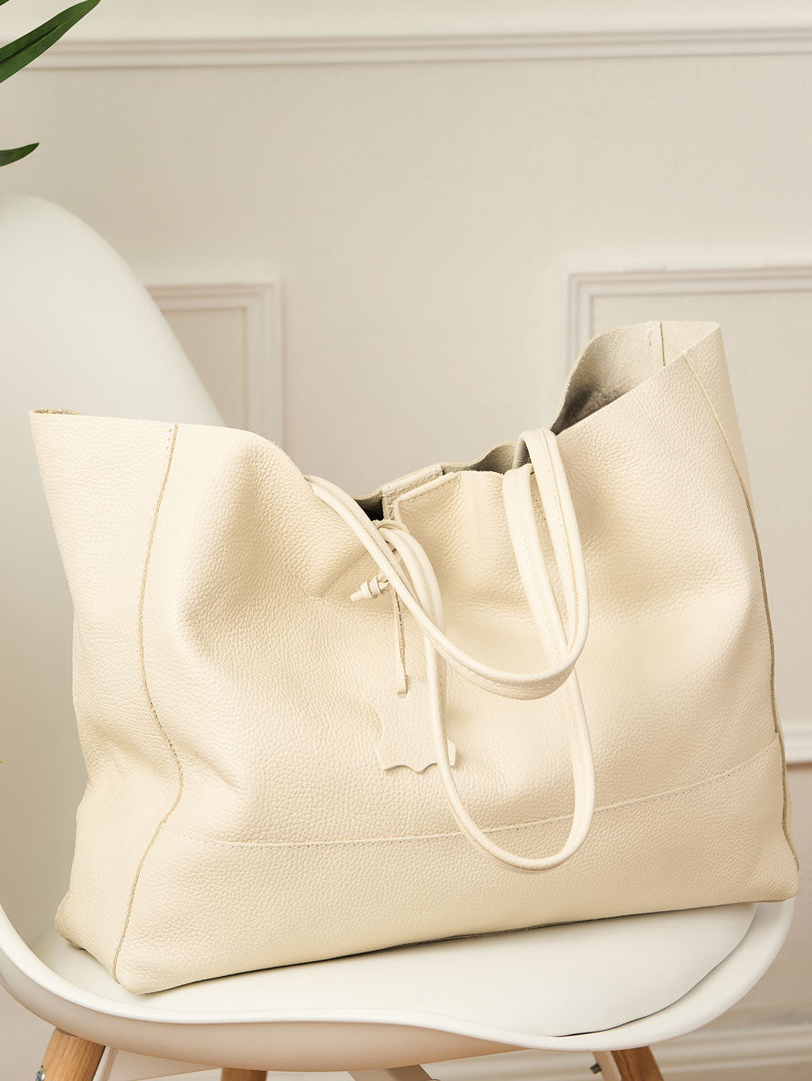 Classic 100% Leather Tote