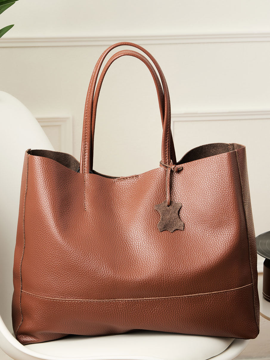 Classic 100% Leather Tote