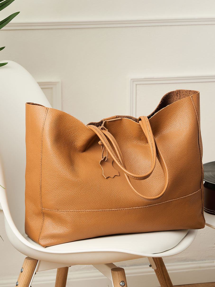 Classic 100% Leather Tote