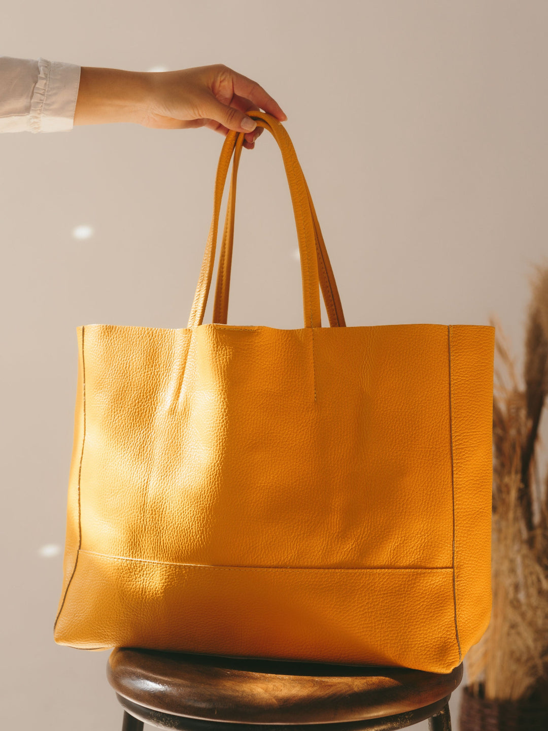 Classic 100% Leather Tote